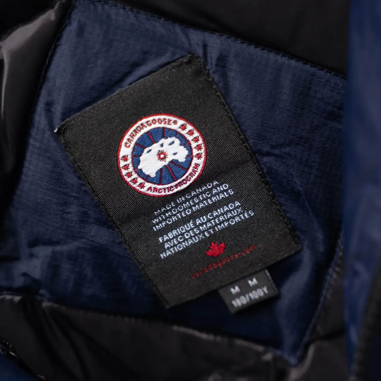 P880 CANADA GOOSE丨Canada Goose 5078 single zipper armband hooded down jacket Color: Dark Blue Size: XS-XL